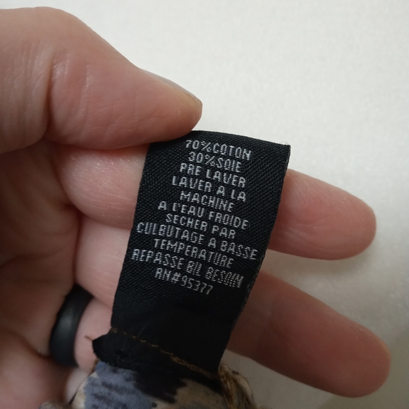 Crochet Lace Button Down Tie Front Long Sleeve Top - Picture 10 of 12